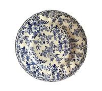 Assiettes Assiette à manger en céramique bleue et blanche Assiette à steak vintage Assiette à dessert Maison Restaurant Café Dessert Petite assiette Assiette à manger ronde vintage Assiettes à Salade