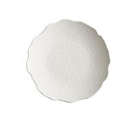 Assiettes Assiette plate maison assiette à manger assiette profonde hôtel Restaurant assiette creuse en céramique vaisselle Vaisselle De Dîner(White,11inch)