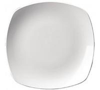 Assiettes Carrées 252(Ø)mm Blanches Churchill - x 12 - - Porcelaine