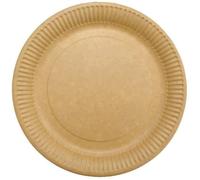 Assiettes carton kraft lamination bio 18cm x50