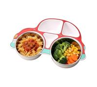 Assiettes compartimentées pour Acier Inoxydable Antirouille Compartimenté | plateau repas à compartiments pour garçons pour la maternelle, garçons, filles, fille, fils