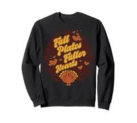 Assiettes complètes Cœurs Pleins Cœurs Thanksgiving Turquie Automne Sweatshirt