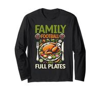 Assiettes complètes de Football Familial Thanksgiving Turquie Automne Manche Longue