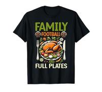 Assiettes complètes de Football Familial Thanksgiving Turquie Automne T-Shirt