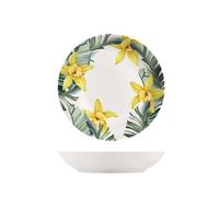 Assiettes Creuses H&H Exotic 6 Pièces Ø21Cm En Porcelaine Fabriquées En Italie