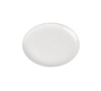 Assiettes Creuses Ovales en Porcelaine Blanche 254(L)x197(l)mm Athena Hotelware - x 12 - Olympia - - Porcelaine197 254x29mm