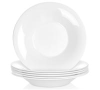 Assiettes Creuses Vilde - Verre Opale - 21,5 x 21,5 x 3,2 cm - Blanc
