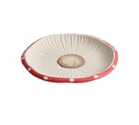 Assiettes de fête en forme de champignon, support de gâteau en forme de champignon, présentoir mignon en céramique pour nous servir un plat pour plateau de dîner, assiettes