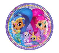 Assiettes de fête Shimmer and Shine 8 pièces 23 cm