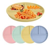 Assiettes de régime - Non spécifié - Lot de 4 - Incassables - Réutilisables - 22,4 cm