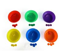 Assiettes De Tri Bords Hauts - Lot De 6 Couleurs Assorties