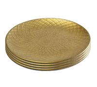 Assiettes Diva dorées 20cm set de 4 Kare Design