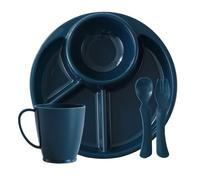 Assiettes divisées - Plateau à déjeuner - Plateau à déjeuner divisé | Ensemble d'assiettes à repas sectionnées | Ensembles de vaisselle pour bureau, cafétéria, fêtes, traiteur, Noël, maternelle