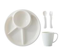 Assiettes divisées | Plateau de service réutilisable divisé - Service de vaisselle pour bureau, cantine, restauration festive, Noël, préscolaire, camping, événements
