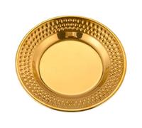 Assiettes en acier inoxydable pour manger - Vaisselle avec finition miroir pour servir | Assiettes de camping métalliques pour la famille, les étudiants, les adultes, les hommes, les femmes, la maison