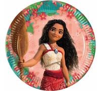 Assiettes en carton Moana 23 cm - parfaites pour les fêtes, les anniversaires et les réunions de famille Chic et pratique en lot de 8. Créez des moments inoubliables avec votre héroïne préférée