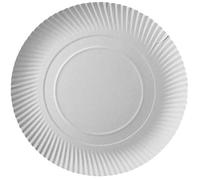 Assiettes en carton - PAPSTAR - Lot de 100 - Rondes - Ø 320 mm - Blanc