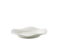 Assiettes en Céramique Assiette plate peu profonde en forme de fleur blanche, assiette à dessert créative for restaurant, vaisselle, ménagère, bol céramique Assiettes de Cuisine