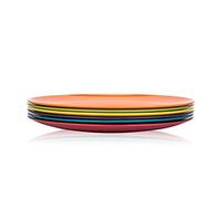 Assiettes en mélamine, 26,7 cm, 100 % mélamine, passe au lave-vaisselle, sans BPA multicolore