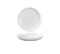 Assiettes en mélamine blanche, assiettes rondes, assiettes plates, vaisselle en plastique, assiettes à légumes, assiettes plates, assiettes de style occidental, assiettes rondes(White1,11.8in)