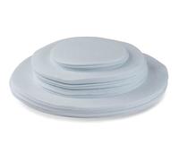 Assiettes en porcelaine - KZQ - Ensemble de 48 pièces - Séparateurs de protection - Blanc - Rangement sécurisé