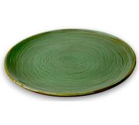Assiettes en terre cuite Terre Antiche, Assiette plate Ø 26 cm Vert antique - Artisanat italien pour votre table