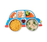 Assiettes Enfant avec Compartiments Bol Léger en Acier Inoxydable Cartoon