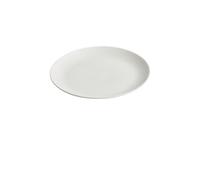 Assiettes Grande assiette plate en céramique blanche for aliments occidentaux, assiette for la maison, vaisselle commerciale for hôtel Vaisselle De Dîner(L)