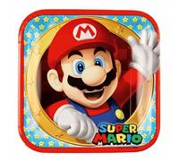 Assiettes jetables - AMSCAN - Super Mario - 23 cm - Multicolore - 8 pièces