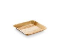 Assiettes jetables en palmier - Lot de 25 - 24 x 24 cm