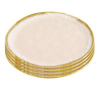 Assiettes - KARE - Nala - Set de 4 - Grès rose - Style vintage