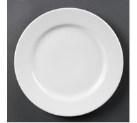 Assiettes à Bord Large Blanches 310(Ø)mm x 6
