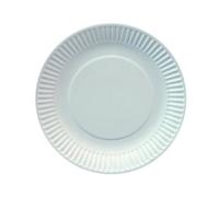 Assiettes - PAP STAR - Rond Ø 19 cm - Carton extra fort - Couleur blanche - Écologique