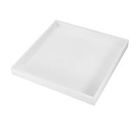 Assiettes Plates Carrées en Porcelaine, Grandes Assiettes Blanches 7.9 pouces,pour Pâtes Dîner et Bifteck,pizza steak pâtes assiettes à salade,Plateau de rangement à bijoux Organisateur bureau