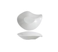 Assiettes plates en céramique blanche de 25,4 cm - Plat fusion artistique, assiette à sushis, sashimi, vaisselle d'hôtel, restaurant, bol peu profond unique pour fournitures de fête froide