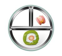 Assiettes pour bébé - Assiette de séparation alimentaire antiadhésive avec bords arrondis et finition polie | Solution de repas réutilisable pour un usage quotidien, des portions saines et des