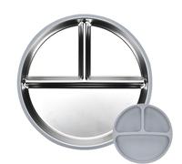 Assiettes pour bébé - Assiette de séparation alimentaire antiadhésive avec bords arrondis et finition polie | Solution de repas réutilisable pour un usage quotidien, des portions saines et des