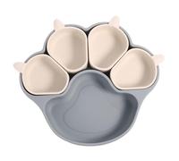 Assiettes pour tout-petits avec aspiration,assiettes en silicone pour - Vaisselle pour nourrir les avec un design de griffe de chat | Assiettes à dîner en Silicone pour, assiettes à ventouse puissant