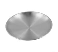 Assiettes rondes en acier inoxydable pour déjeuner et petit déjeuner, conçues pour améliorer la présentation et la durabilité de la table (14 cm)
