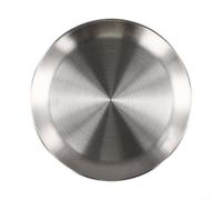 Assiettes rondes en acier inoxydable pour le dîner et le déjeuner, adaptées pour le petit déjeuner, conçues pour une longue durée de vie (23 cm)