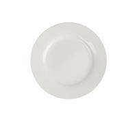 Assiettes Rondes en Céramique Blanche 150 mm à Bord Large Lumina - x 6 - - Céramique