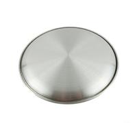 Assiettes rondes multi-usages en acier inoxydable pour salle à manger à la maison, adaptées pour le petit déjeuner et le déjeuner (17 cm)