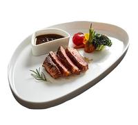 Assiettes Service de Table Assiette À Dîner En Céramique, Assiettes Steak De Restaurant, Pâtes, Salade Légumes, Plat Dessert, Vaisselle Couleur Unie For La Maison