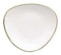 Assiettes Triangulaires Couleur Craie 280mm x 4 Kiln