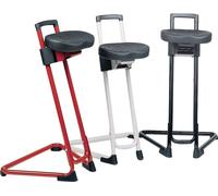 Assis-debout Mousse intégrale Assise-H.600-850mm STA rouge Lotz