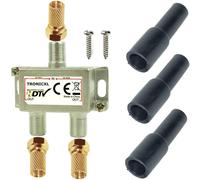 Assis Splitter 2-Fach Panneau Répartition Souples Regarder La TV Unicable Dvb-T