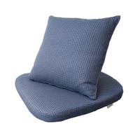 Assise Jeu de coussins pour la chaise Moments Outdoor Cane-Line Link bleu - 5711877177348