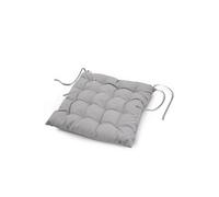 Douceur d'Intérieur, Assise Matelassée (40 x 40 cm) Essentiel Gris, Polyester Uni