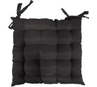 Assise matelassee 40 x 40 cm polyester uni essentiel Noir