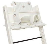 Jollein Coussin de chaise haute évolutive Nostalgic Ride pour Stokke Ecru Maron TU